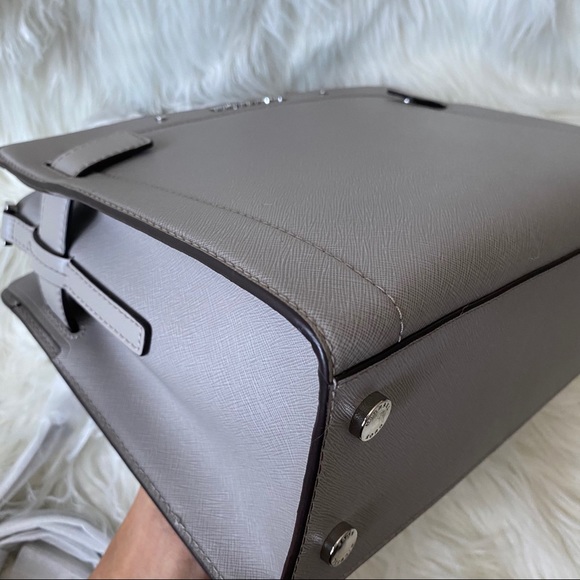 ‼️SOLD‼️ Michael Kors Rayne Satchel in Pearl Grey - Picture 8 of 12